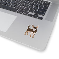 Chihuahua Kiss-Cut Stickers, White/Transparent Background, 4 Sizes, Indoor Use, Not Waterproof, FREE Shipping, Made in USA!!