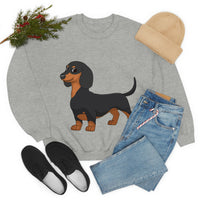Dachshund Unisex Heavy Blend™ Crewneck Sweatshirt, S - 2XL, 14 Colors, Cotton/Polyester, Medium Fabric, FREE Shipping, Made in USA!!
