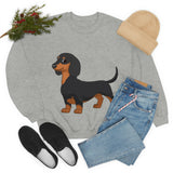 Dachshund Unisex Heavy Blend™ Crewneck Sweatshirt, S - 2XL, 14 Colors, Cotton/Polyester, Medium Fabric, FREE Shipping, Made in USA!!
