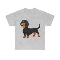 Dachshund Unisex Heavy Cotton Tee, S - 5XL, 12 Colors, Light Fabric, FREE Shipping, Made in USA!!