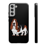 Basset Hound Tough Cases, 33 Sizes, Google, Samsung, iPhone, Matte or Glossy, Impact Resistant, Dual Layer Case, FREE Shipping, Made in USA!!