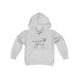 Labrador Retriever Boys Hoodies, Kids Heavy Blend Hooded Sweatshirt