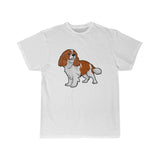 Cavalier King Charles Spaniel Men's Short Sleeve Tee, 11 Colors, S - 5XL, 100% Cotton, Light Fabric, Free Shipping, Made In Usa!!