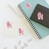 Poodle Sticker Sheets, 2 Image Sizes, 3 Image Surfaces, Water Resistant Vinyl, FREE Shipping, Made in USA!!