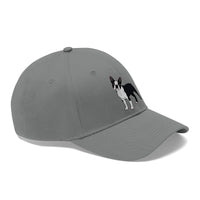 Boston Terrier Unisex Twill Hat, Cotton Twill, Adjustable Velcro Closure, FREE Shipping, Made in USA!!