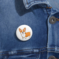 Pembroke Welsh Corgi Custom Pin Buttons