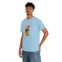 Airedale Terrier Unisex Heavy Cotton Tee, S - 5XL, 14 Colors, Light Fabric, FREE Shipping, Made in USA!!