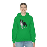 Boston Terrier Unisex Heavy Blend™ Hooded Sweatshirt, S - 5XL, 12 Colors, Cotton/Polyester, FREE Shipping, Made in USA!!