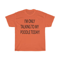 Poodle Unisex Heavy Cotton Tee