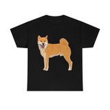 Shiba Inu Unisex Heavy Cotton Tee, Cotton, Medium Fabric, S - 5XL, 12 Colors, FREE Shipping, Made in USA!!