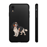 Tricolor Cavalier King Charles Spaniel Tough Cell Phone Cases, Glossy/Matte, Google, Samsung, iPhone, FREE Shipping, Made in USA!!