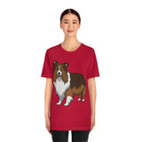 Shetland Sheepdog Unisex Jersey Short Sleeve Tee