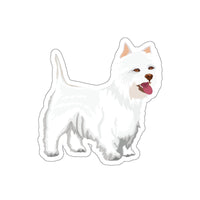 West Highland White Terrier Die-Cut Stickers, 5 Sizes, Water Resistant Vinyl, Indoor/Outdoor, Matte Finish, FREE Shipping, Made in USA!!
