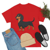 Dachshund Unisex Heavy Cotton Tee, S - 5XL, 12 Colors, Light Fabric, FREE Shipping, Made in USA!!