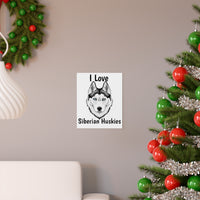 Siberian Husky Premium Matte vertical posters
