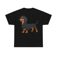 Dachshund Unisex Heavy Cotton Tee, S - 5XL, 12 Colors, Light Fabric, FREE Shipping, Made in USA!!