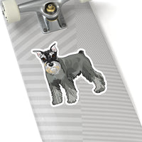 Miniature Schnauzer Kiss-Cut Stickers