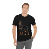 Doberman Pinscher Unisex Jersey Short Sleeve Tee