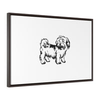 Shih Tzu Horizontal Framed Premium Gallery Wrap Canvas