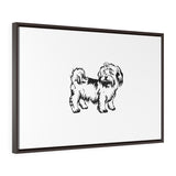 Shih Tzu Horizontal Framed Premium Gallery Wrap Canvas