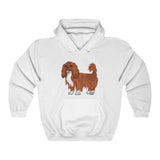 Ruby Cavalier King Charles Spaniel Unisex Heavy Blend™ Hooded Sweatshirt, S - 5XL, 12 Colors, Cotton/Polyester, Made in the USA!!