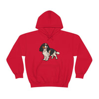 Tricolor Cavalier King Charles Spaniel Unisex Heavy Blend Hooded Sweatshirt, S - 5XL, 12 Colors, FREE Shipping, Made in Usa!!