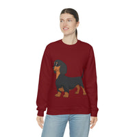 Dachshund Unisex Heavy Blend™ Crewneck Sweatshirt, S - 2XL, 14 Colors, Cotton/Polyester, Medium Fabric, FREE Shipping, Made in USA!!