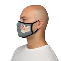 Havanese Fitted Polyester Face Mask, Made in the USA!!
