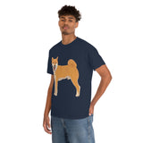 Shiba Inu Unisex Heavy Cotton Tee, Cotton, Medium Fabric, S - 5XL, 12 Colors, FREE Shipping, Made in USA!!