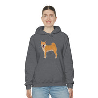 Shiba Inu Unisex Heavy Blend™ Hooded Sweatshirt, S -5XL, 12 Colors, Cotton/Polyester, Medium Heavy Fabric, FREE Shipping, Made in USA!!