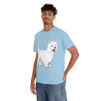 West Highland White Terrier Unisex Heavy Cotton Tee, S - 5XL, Cotton, FREE Shipping, Made in USA!!