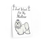 Maltese Premium Matte Vertical Posters, 7 Different Sizes, Customizable, Fine Art Paper, Matte Finish, Indoor Use, FREE Shipping!!