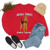 Airedale Terrier Unisex Heavy Blend Crewneck Sweatshirt, S - 3XL, 6 Colors, Loose Fit, FREE Shipping, Made in USA!!