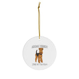 Airedale Terrier Ceramic Ornaments