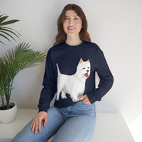 West Highland White Terrier Unisex Heavy Blend™ Crewneck Sweatshirt, S - 5XL, Cotton/Polyester, FREE Shipping, Made in USA!!