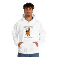 Airedale Terrier Unisex Heavy Blend Hooded Sweatshirt, S - 5XL, 12 Colors, Cotton/Polyester, FREE Shipping, Made in USA!!