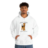 Airedale Terrier Unisex Heavy Blend Hooded Sweatshirt, S - 5XL, 12 Colors, Cotton/Polyester, FREE Shipping, Made in USA!!