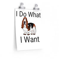 Basset Hound Premium Matte vertical posters, 7 Sizes, Custom, FREE Shipping, Made in USA!!