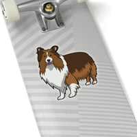 Shetland Sheepdog Kiss-Cut Stickers