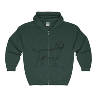 Labrador Retriever Hoodies, Unisex Heavy Blend™ Full Zip Hooded Sweatshirt