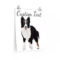 Border Collie Premium Matte vertical posters, 7 Sizes, Customizable, Personalized, FREE Shipping, Made in the USA!!