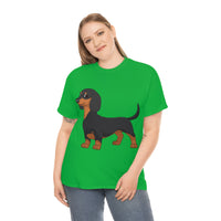 Dachshund Unisex Heavy Cotton Tee, S - 5XL, 12 Colors, Light Fabric, FREE Shipping, Made in USA!!