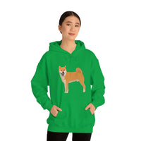 Shiba Inu Unisex Heavy Blend™ Hooded Sweatshirt, S -5XL, 12 Colors, Cotton/Polyester, Medium Heavy Fabric, FREE Shipping, Made in USA!!