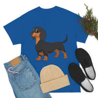 Dachshund Unisex Heavy Cotton Tee, S - 5XL, 12 Colors, Light Fabric, FREE Shipping, Made in USA!!