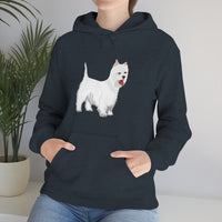 West Highland White Terrier Unisex Heavy Blend™ Hooded Sweatshirt, S - 5XL, Cotton/Polyester, FREE Shipping, Made in USA!!