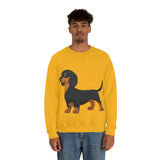 Dachshund Unisex Heavy Blend™ Crewneck Sweatshirt, S - 2XL, 14 Colors, Cotton/Polyester, Medium Fabric, FREE Shipping, Made in USA!!