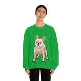 French Bulldog Unisex Heavy Blend Crewneck Sweatshirt, S - 3XL, 6 Colors, Loose Fit, Cotton/Polyester, FREE Shipping, Made in USA!!