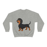 Dachshund Unisex Heavy Blend™ Crewneck Sweatshirt, S - 2XL, 14 Colors, Cotton/Polyester, Medium Fabric, FREE Shipping, Made in USA!!