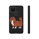 Ruby Cavalier King Charles Spaniel Tough Cases, Matte/Glossy, Outer Shell, 2 Layer Case For Protection, Over 30 Cases!!