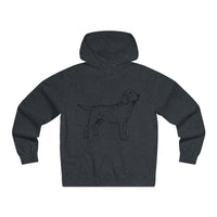 Labrador Retriever Hoodies, Men's Lightweight Pullover Hooded Sweatshirt